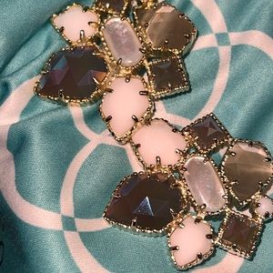 Kendra Scott vintage retired Clío earrings in multicolored rare stones.